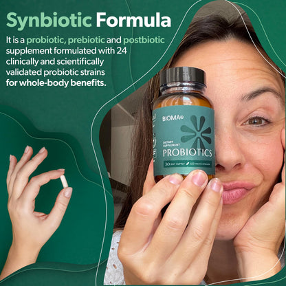 BIOMA Probióticos | Salud digestiva y apoyo intestinal | Vegano y sin gluten