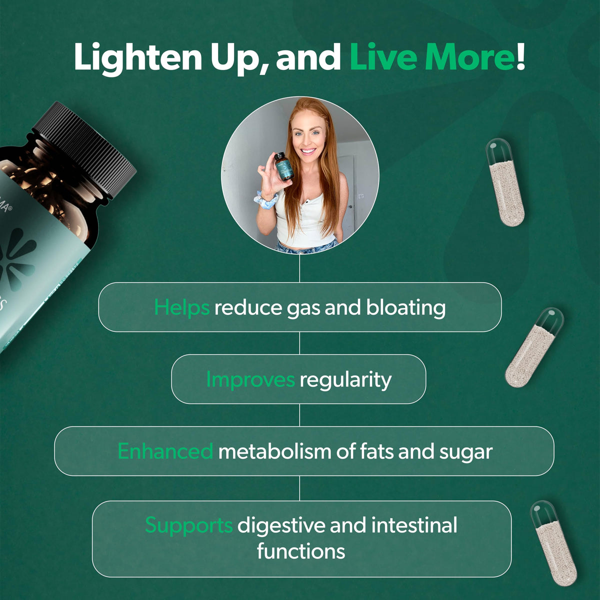 BIOMA Probióticos | Salud digestiva y apoyo intestinal | Vegano y sin gluten