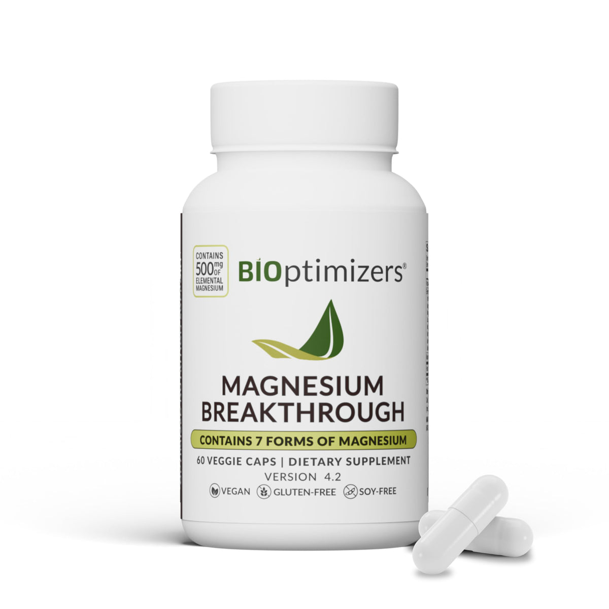 BiOptimizers Magnesium Breakthrough Complex – 7 Forms for Sleep & Cognitive Support | 60 Capsules - Calm Era