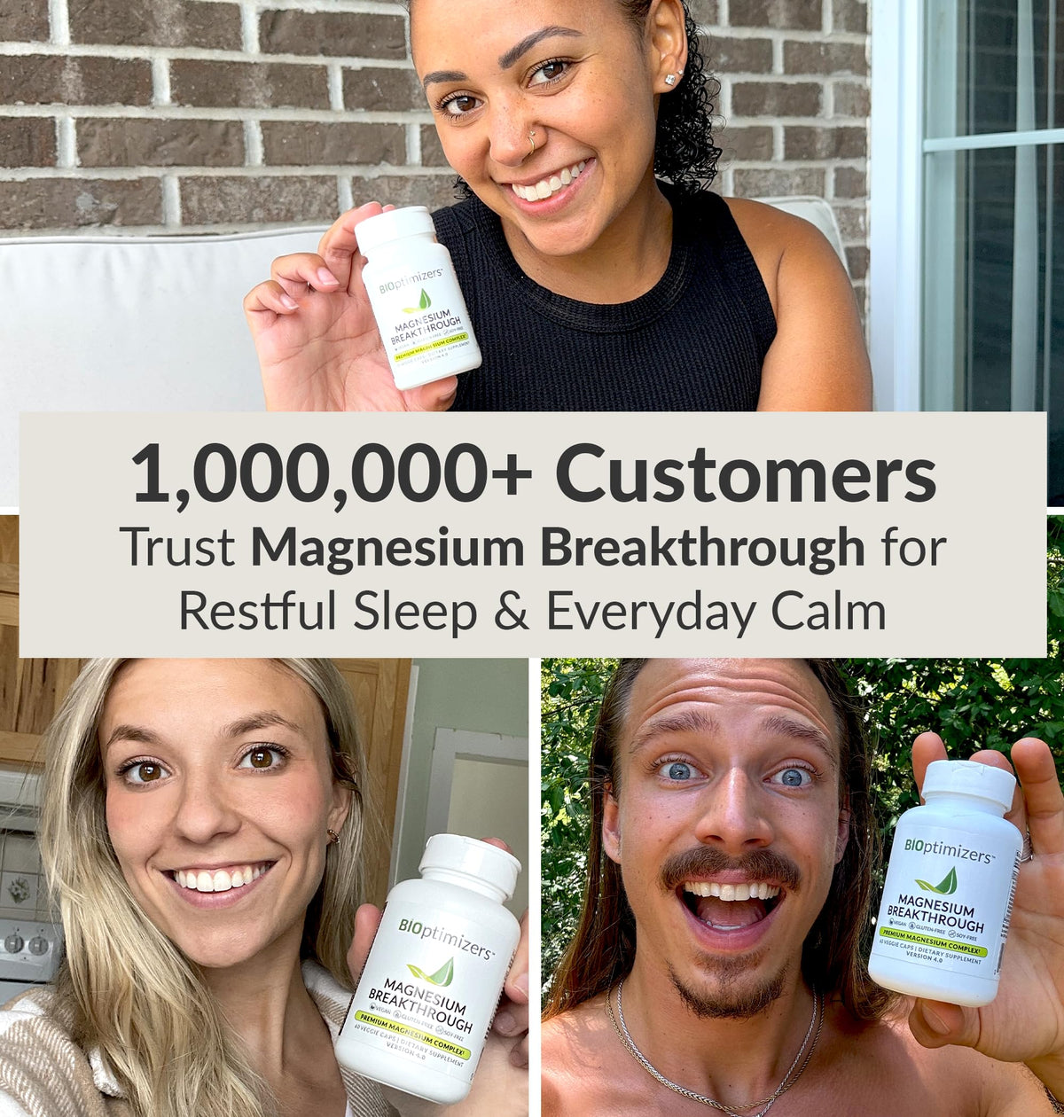BiOptimizers Magnesium Breakthrough Complex – 7 Forms for Sleep & Cognitive Support | 60 Capsules - Calm Era