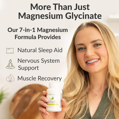 BiOptimizers Magnesium Breakthrough Complex – 7 Forms for Sleep & Cognitive Support | 60 Capsules - Calm Era