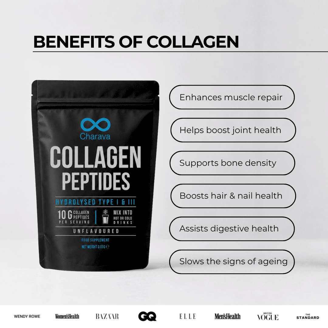 Péptidos de colágeno bovino Charava con vitamina C