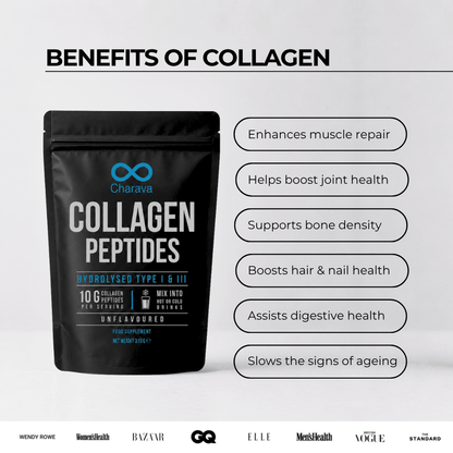 Péptidos de colágeno bovino Charava con vitamina C