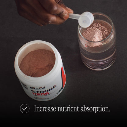 BPN Strong Reds Superfood en Polvo — Fresa, 30 Porciones