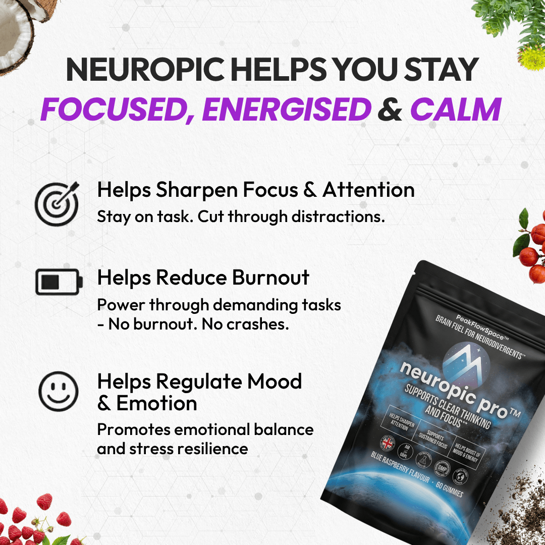 Neuropic Pro Nootropic Focus Gummies – Brain Support & Mental Clarity