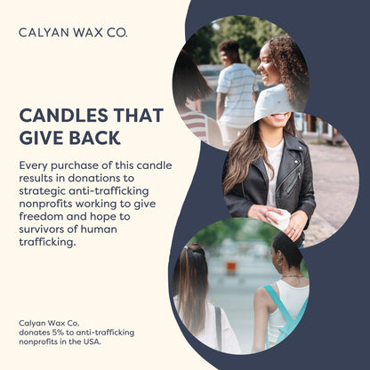 Calyan Wax Co. Fir & Clove Scented Candle – 75 Hour Burn, 10.2oz Black Tumbler