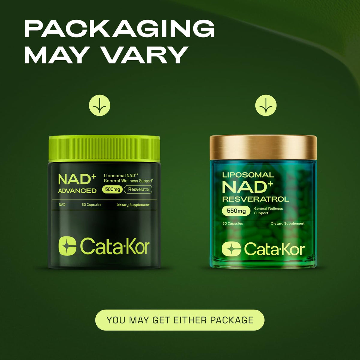 Cata-Kor Liposomal NAD+ con Resveratrol – Alternativa a NMN | Probado por Terceros