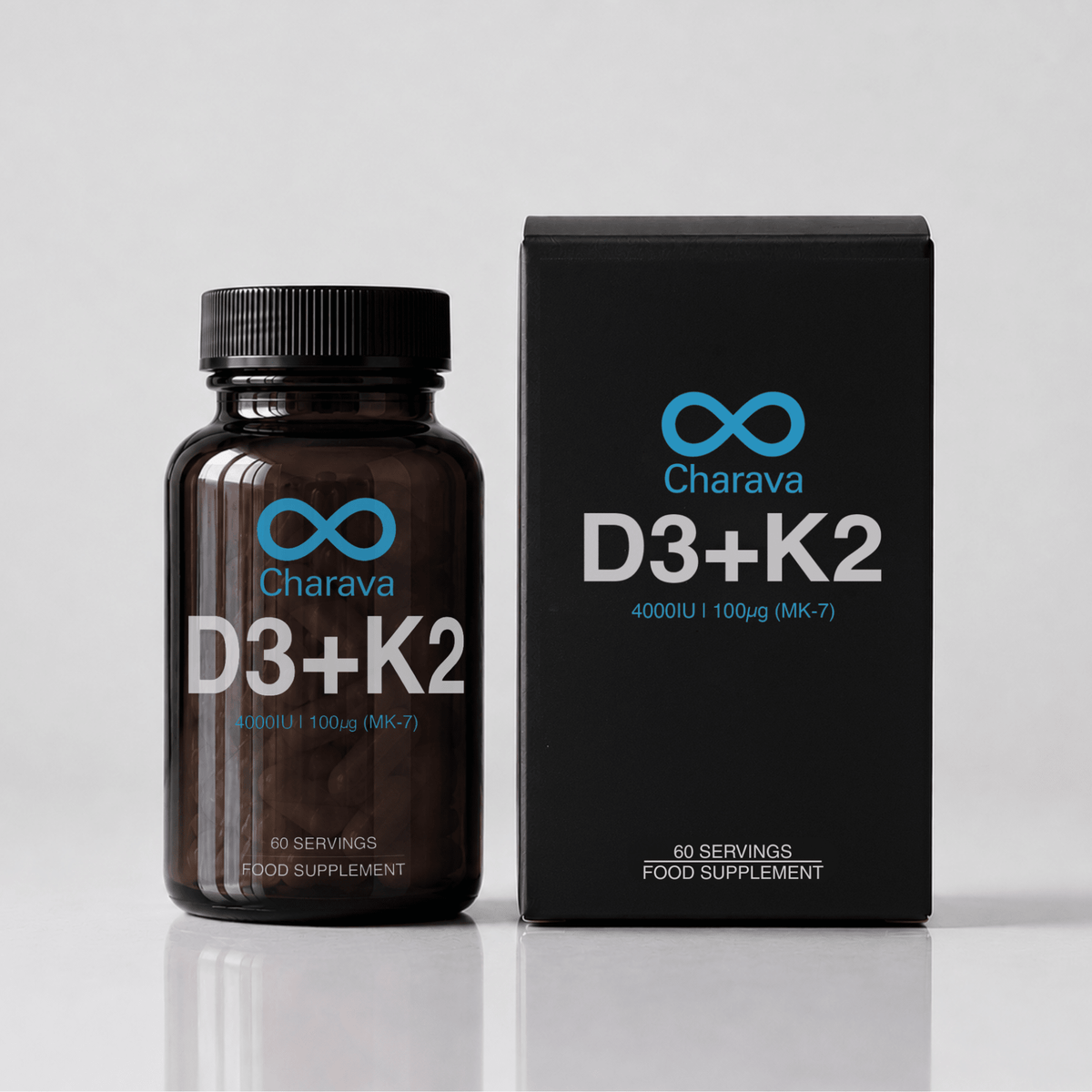 Charava Vitamina D3 (4000 UI) + K2 (MK-7)