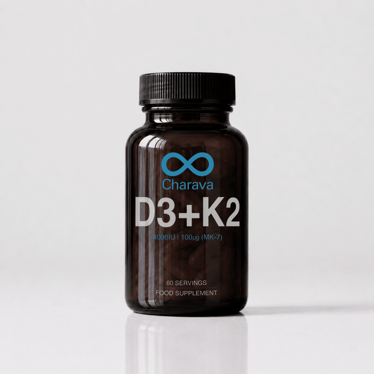 Charava Vitamina D3 (4000 UI) + K2 (MK-7)
