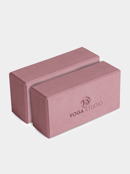 Pack doble de bloques de yoga de espuma EVA de Yoga Studio