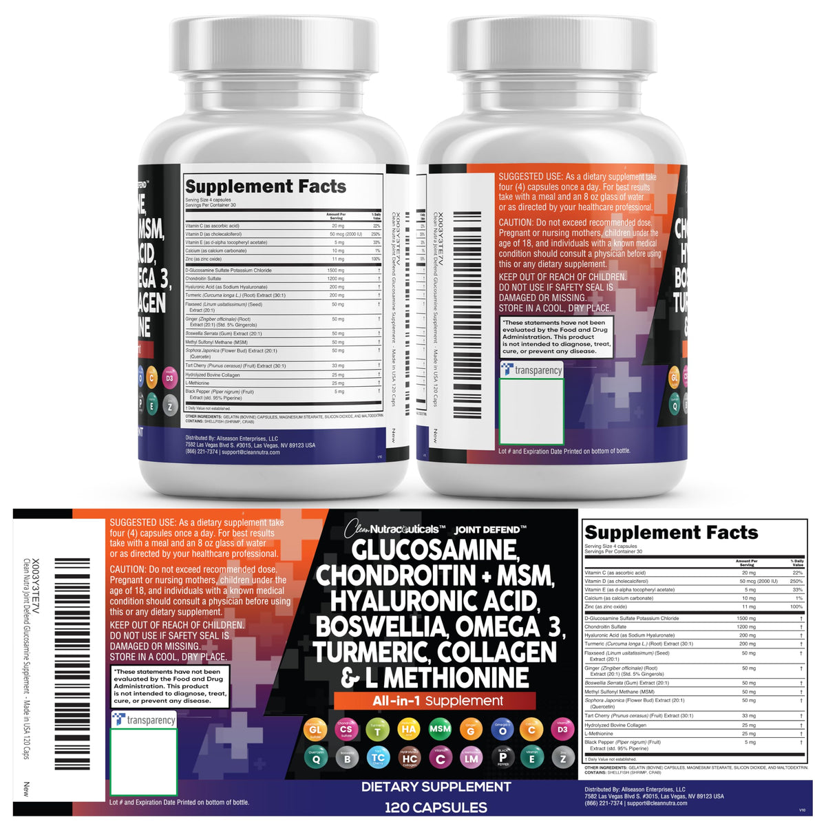 Clean Nutraceuticals Joint Defend 15-in-1 – 2 Pack - Calm Era