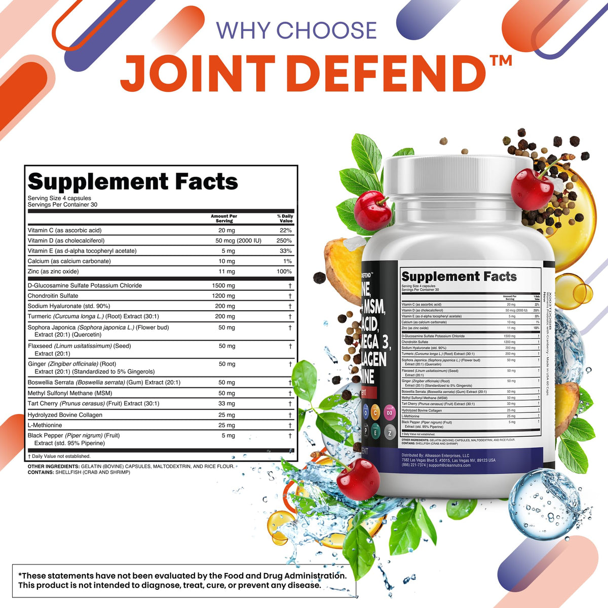 Clean Nutraceuticals Joint Defend 15-in-1 – 2 Pack - Calm Era