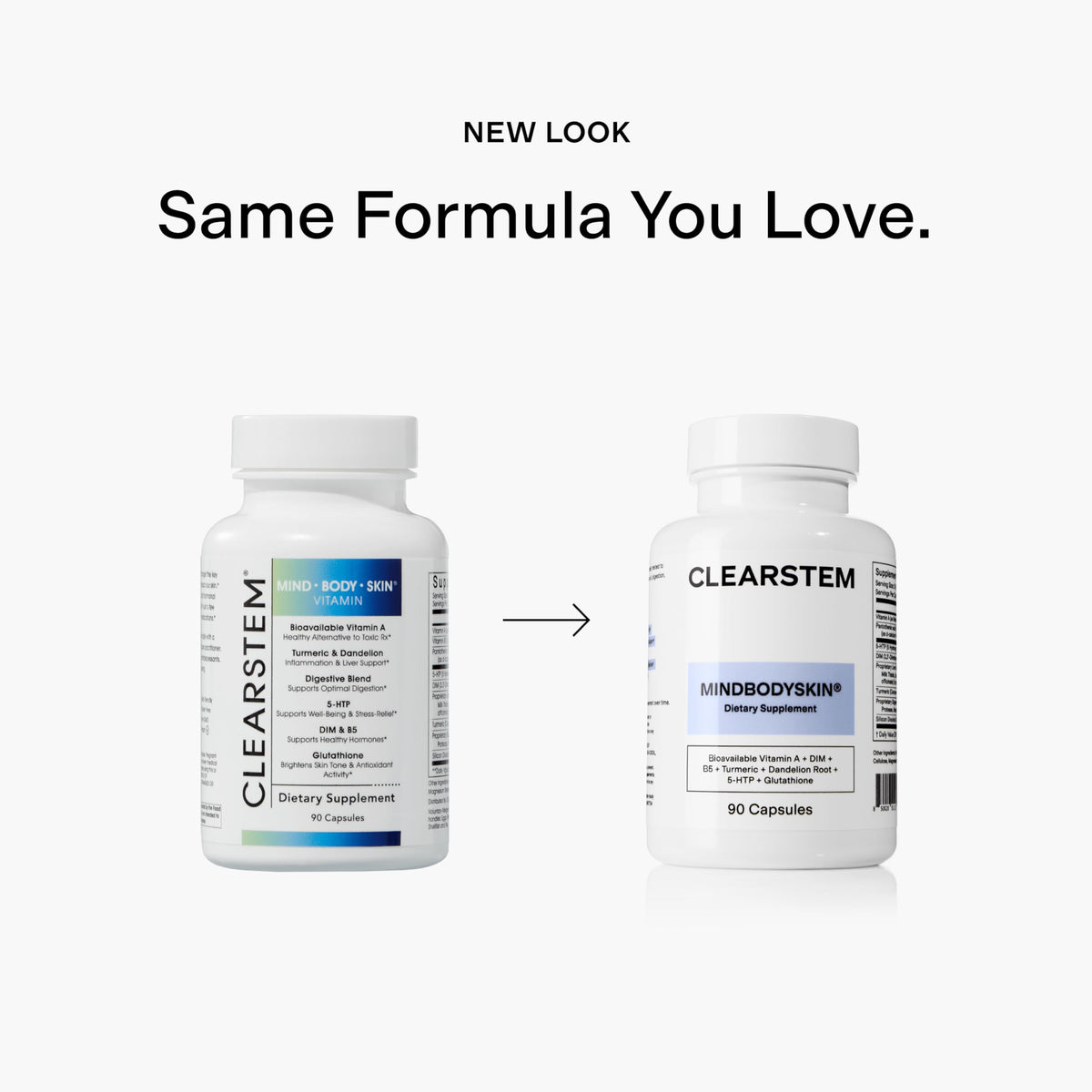 CLEARSTEM MindBodySkin Skin Clarity Supplement – 90 Capsules - Calm Era
