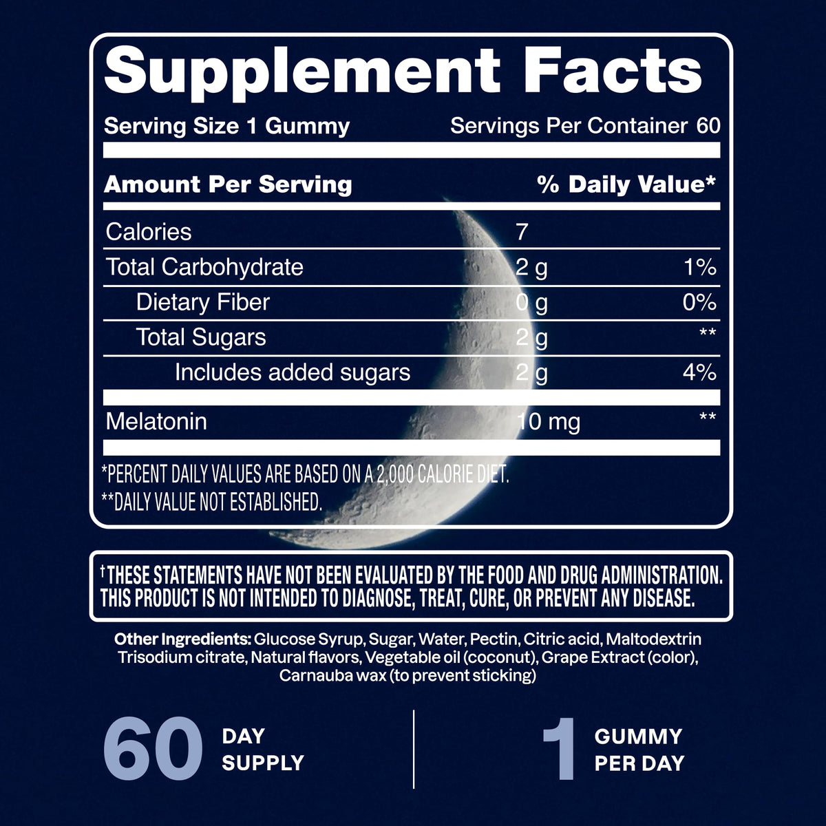 Gomitas de melatonina Cliganic 10 mg — Suministro para 60 días, bayas