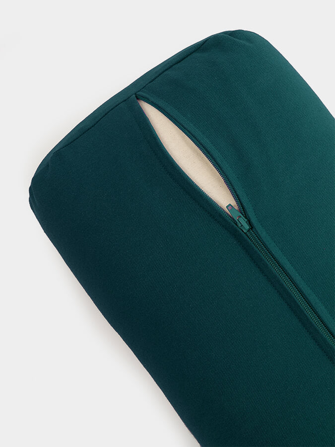 Rectangular Lightweight Yoga Bolster — Organic Cotton Cover