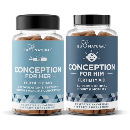 Paquete de fertilidad Conception para ella y para él – 120 unidades | Vitaminas prenatales