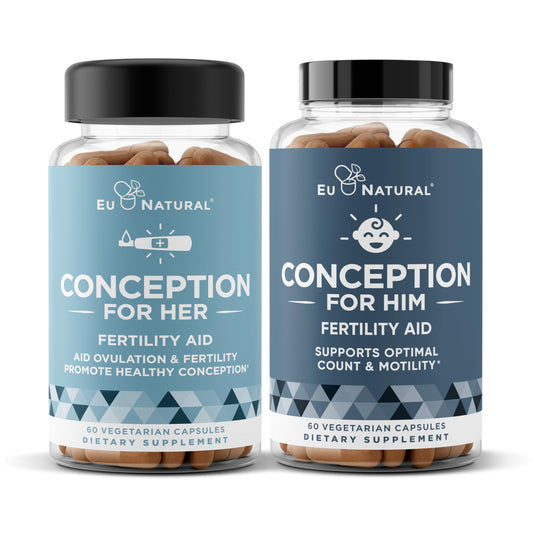 Paquete de fertilidad Conception para ella y para él – 120 unidades | Vitaminas prenatales