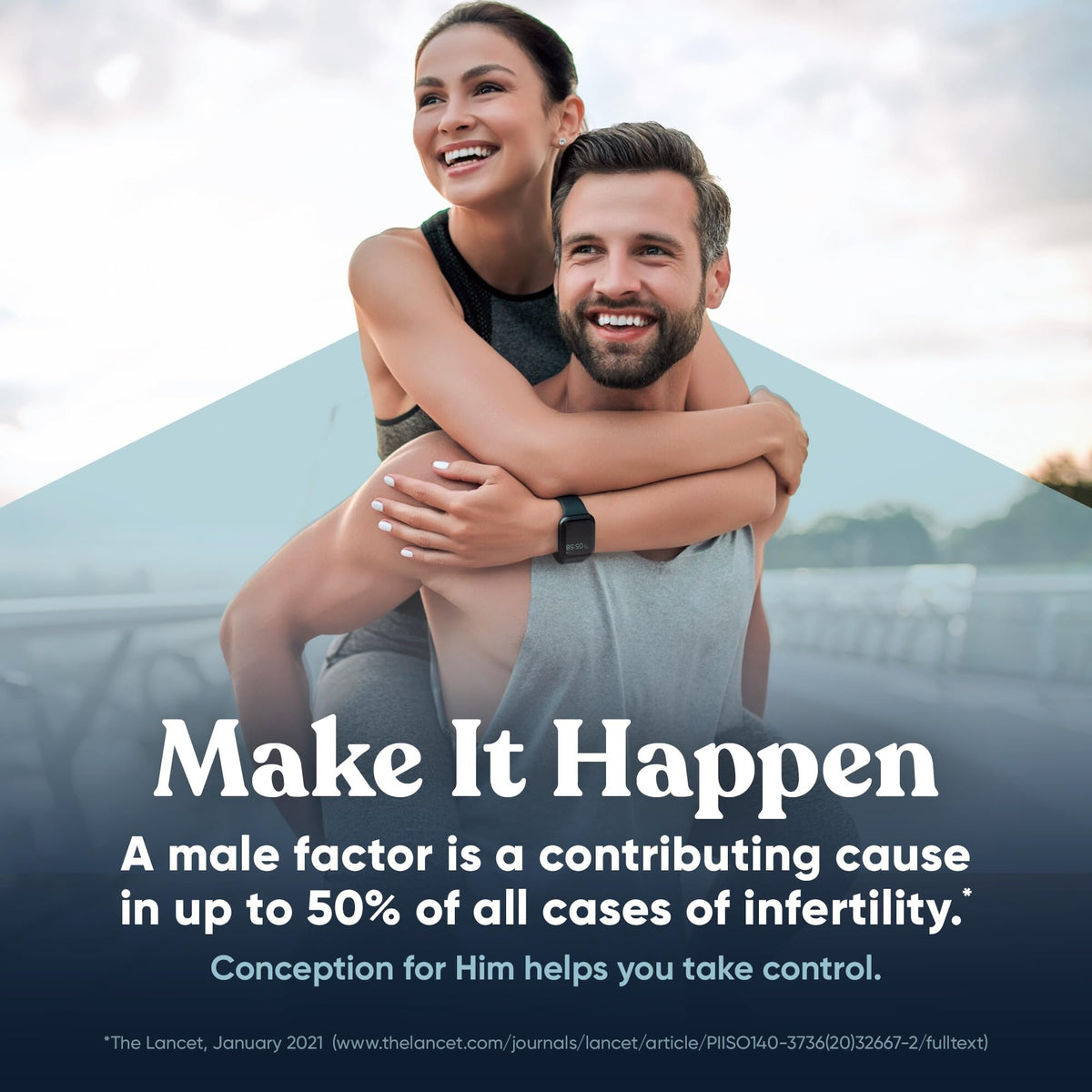 Concepción Para Él – Suplementos de Fertilidad Masculina (Ashwagandha, Folato, Zinc, Magnesio) – 120 Cápsulas Blandas Vegetales