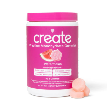 Create Creatine Monohydrate Gummies 1.5g | Vegan Anti-Melt Orange Flavour