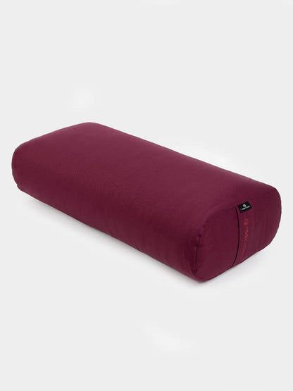 Rectangular Lightweight Yoga Bolster — Organic Cotton Cover