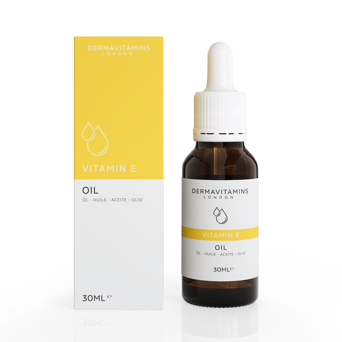 Dermavitamins 100% Natural Vitamin E Oil – Pure Skin & Nail Treatment, 75ml