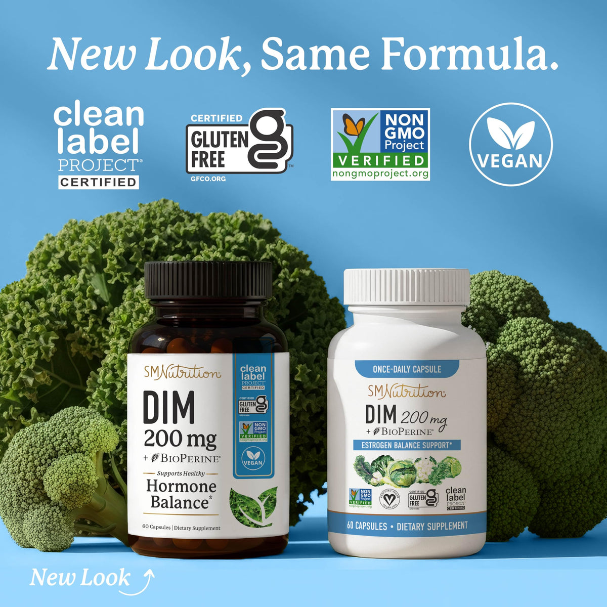 DIM 200mg Estrogen Balance Capsules 120ct | 4-Month Supply | Vegan