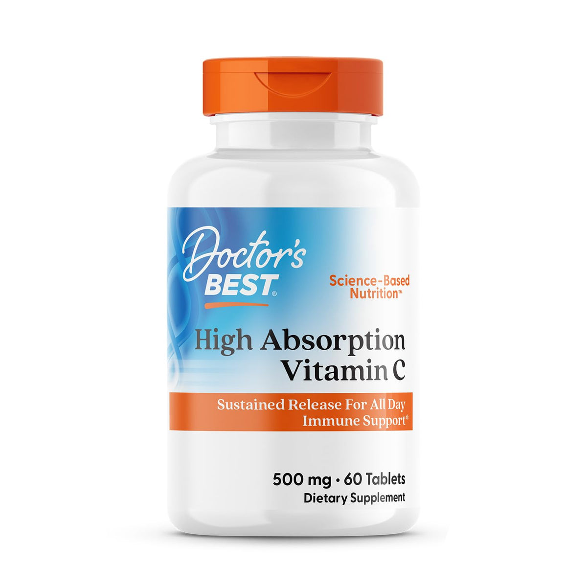 Doctor's Best Vitamina C de alta absorción con PureWay-C — 60 comprimidos