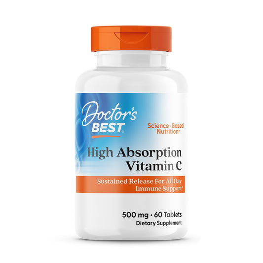 Doctor's Best Vitamina C de alta absorción con PureWay-C — 60 comprimidos
