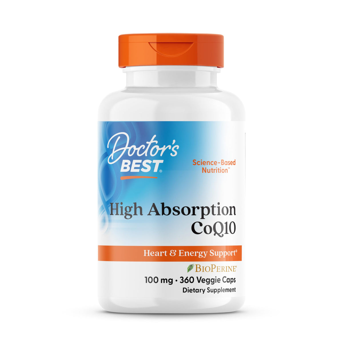 Doctor’s Best High Absorption CoQ10 with BioPerine 100mg – 360 Vegan Caps - Calm Era