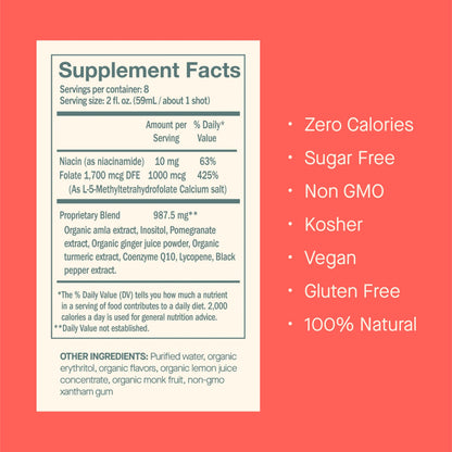 DOSE for Cholesterol – CoQ10, Curcumin & Pomegranate | 3-Pack Shots - Calm Era