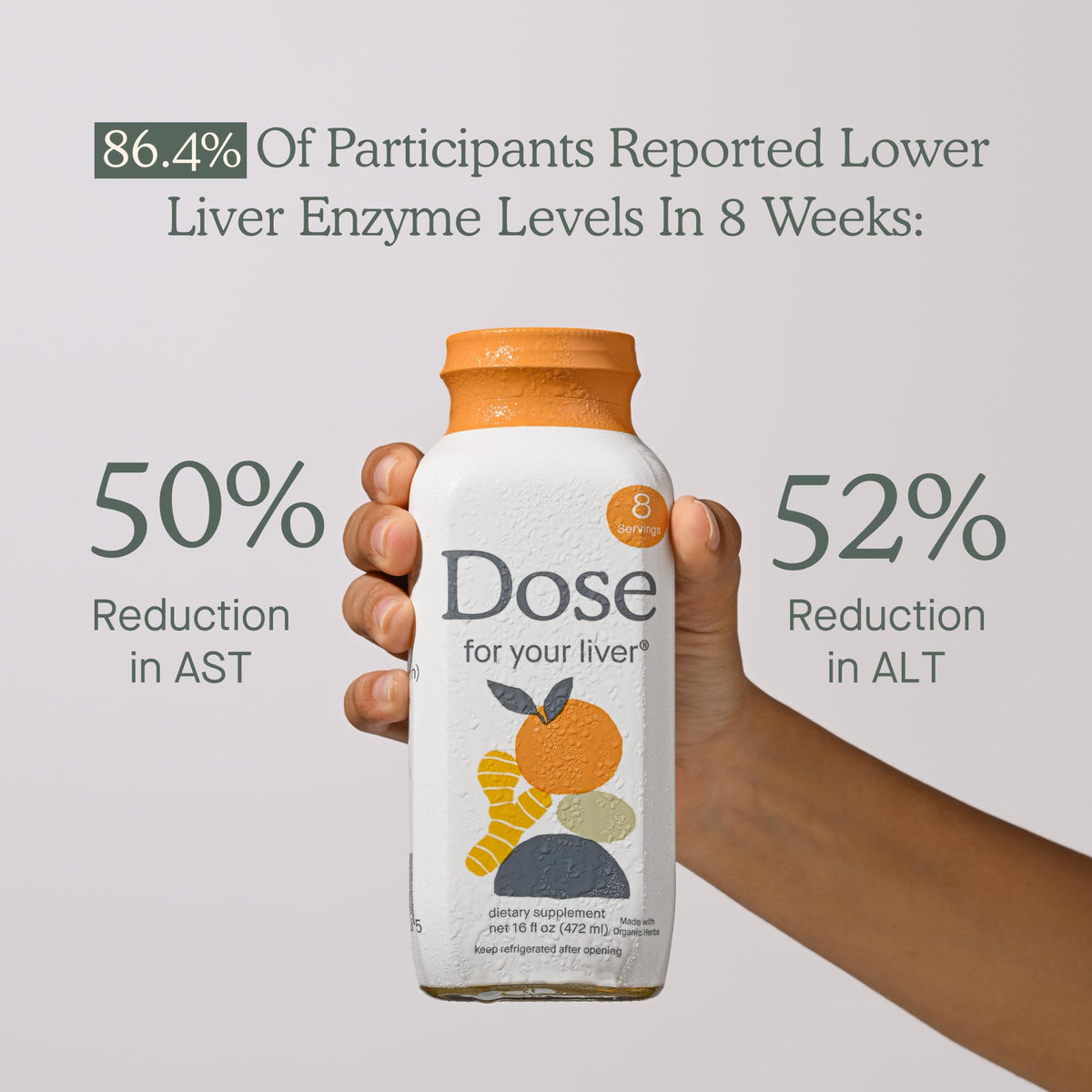 DOSE Liver Cleanse Detox & Repair Shots | Organic Milk Thistle 3x16oz