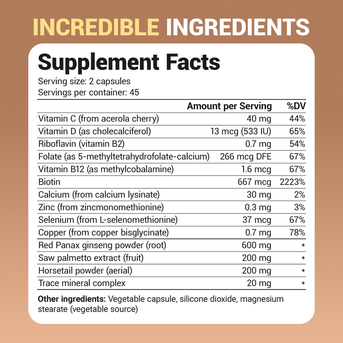 Dr. Berg Hair, Skin & Nails Vitamins, 90 Capsules