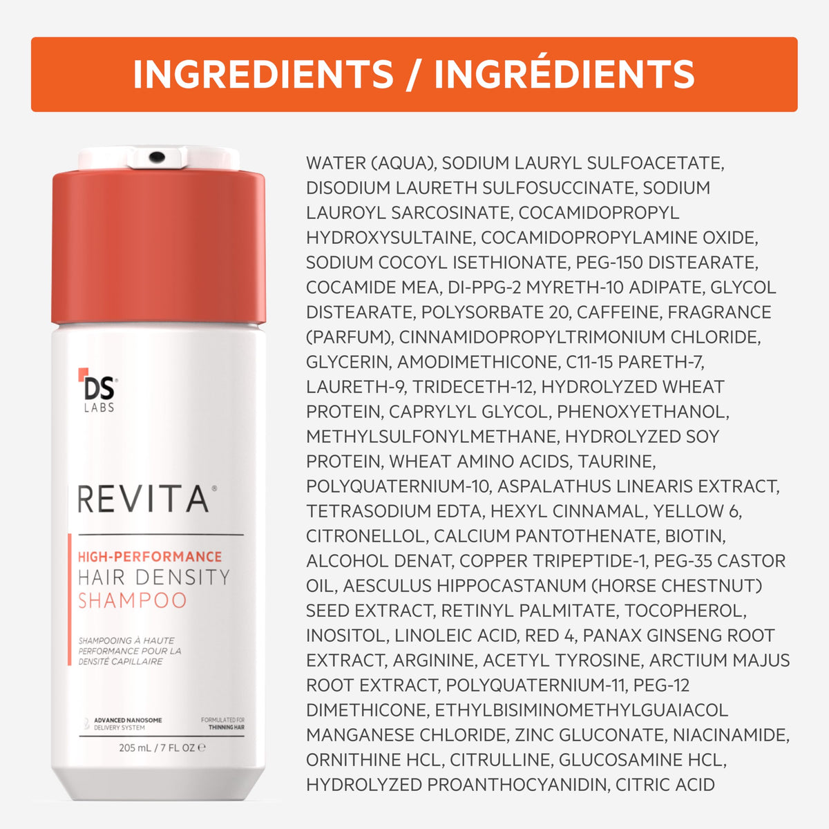 DS Laboratories Revita Champú 925mL – Limpieza Primero el Cuero Cabelludo, Sin Sulfatos ni Siliconas