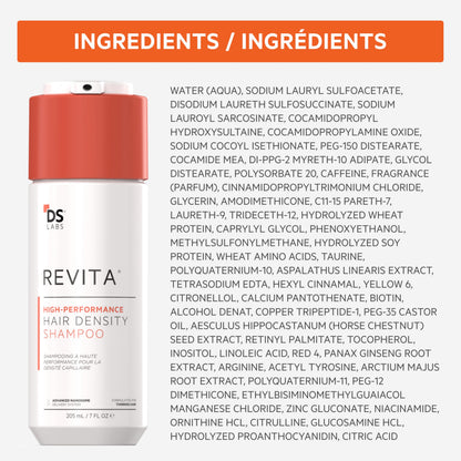 DS Laboratories Revita Champú 925mL – Limpieza Primero el Cuero Cabelludo, Sin Sulfatos ni Siliconas