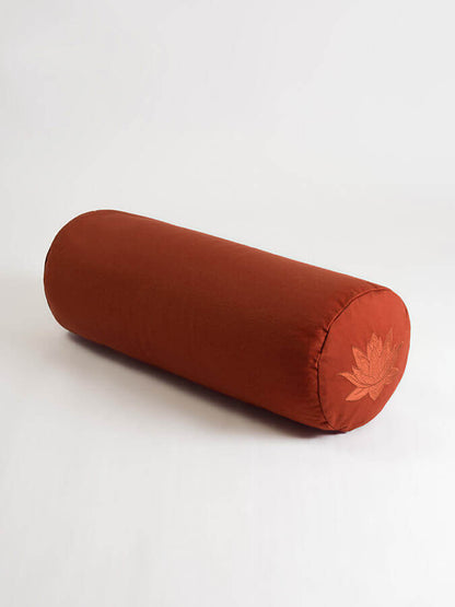 GOTS Organic Cotton Buckwheat Lotus Meditation Bolster
