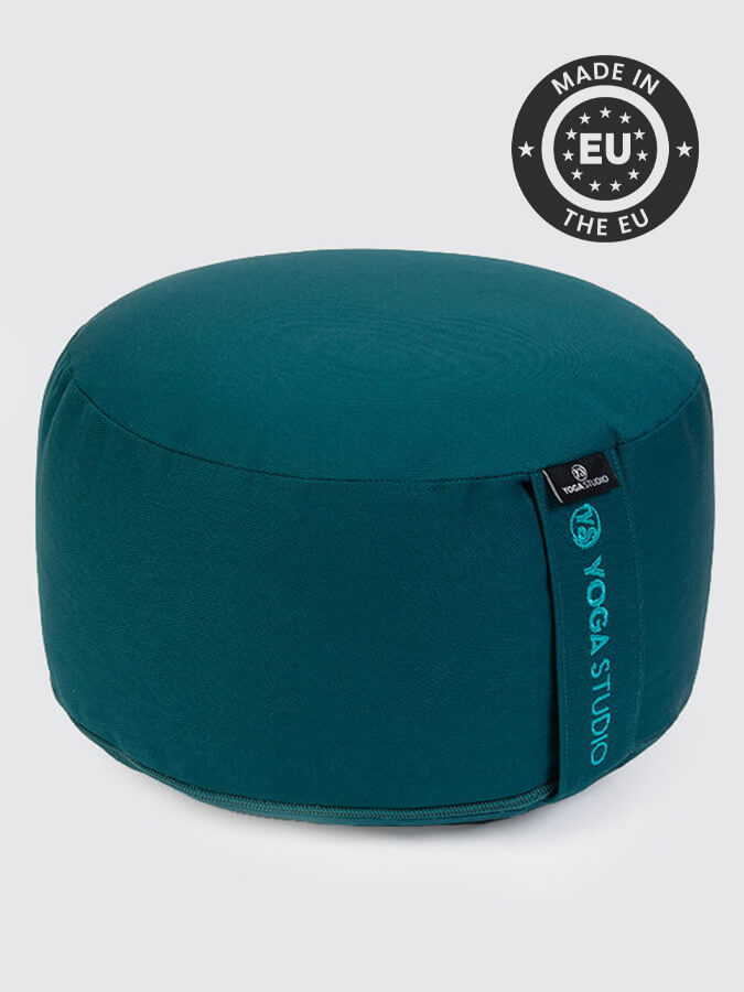 Yoga Studio Cylinder Meditation Cushion – Large | Firm Support for Seated Practice