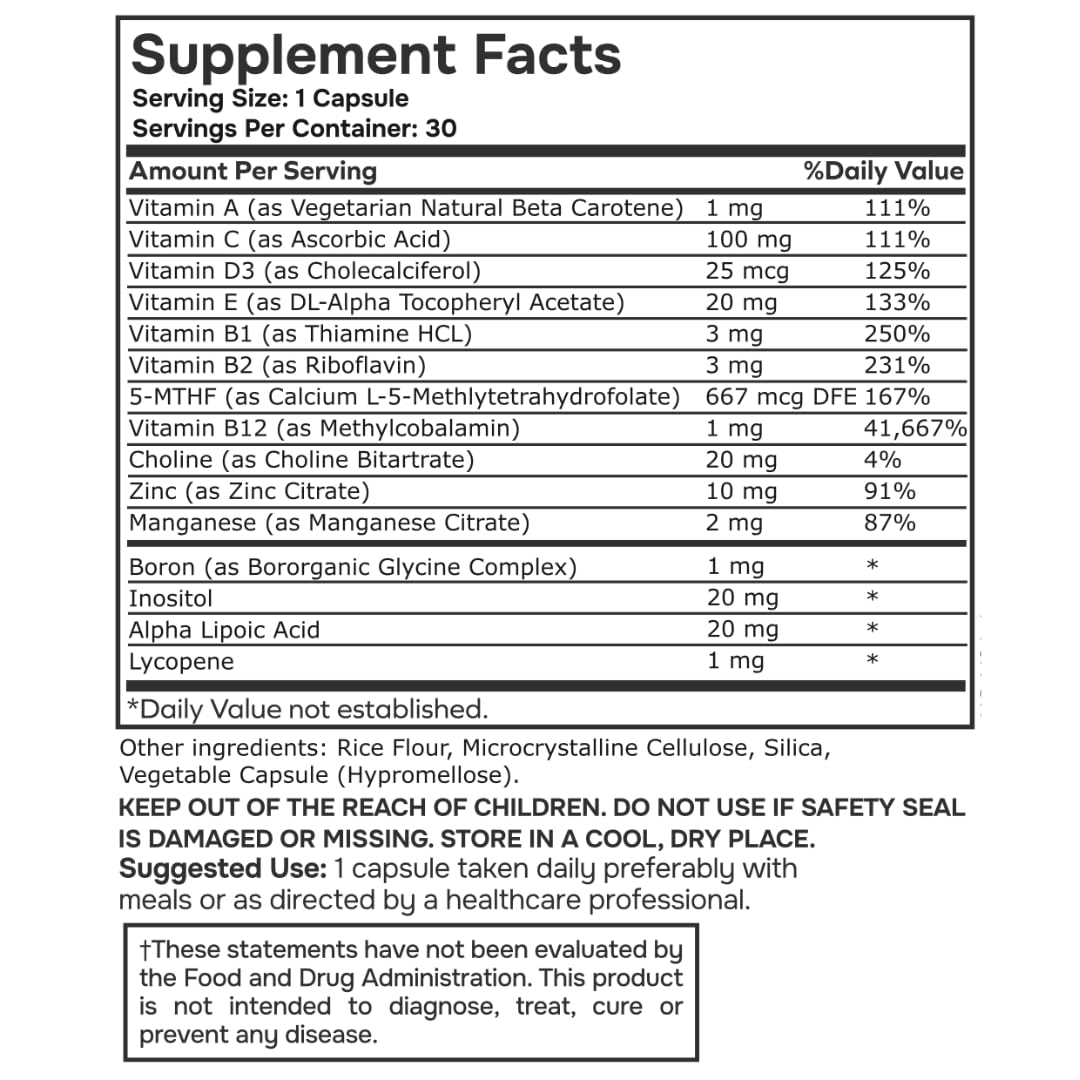 envitamin Methylated Multivitamin & Mineral Complex with L-Methylfolate - 2 Bottle Pack - Calm Era