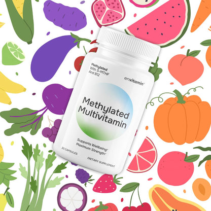 envitamin Methylated Multivitamin & Mineral Complex with L-Methylfolate - 2 Bottle Pack - Calm Era
