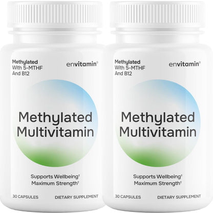 envitamin Methylated Multivitamin & Mineral Complex with L-Methylfolate - 2 Bottle Pack - Calm Era