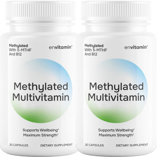 envitamin Methylated Multivitamin & Mineral Complex with L-Methylfolate - 2 Bottle Pack - Calm Era
