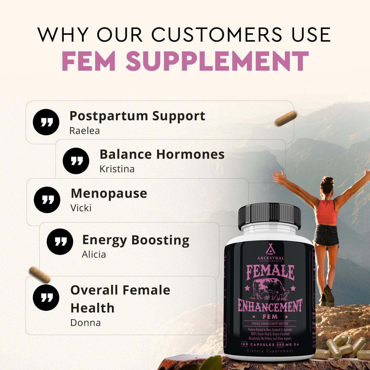 Beef Organ Supplement for Women | Hormone Balance, Energy & Wellness