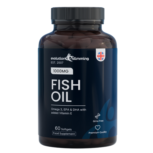 Cápsulas de aceite de pescado Omega 3 de 1000 mg - Rico en EPA y DHA