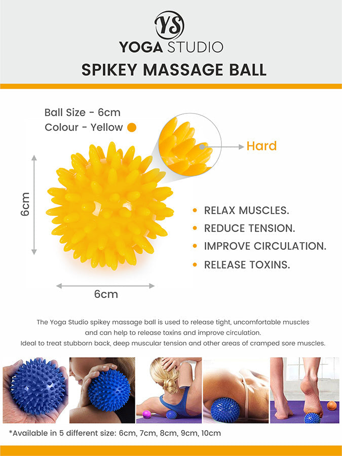 Yoga Studio Spiky Massage Ball – Trigger Point & Myofascial Release