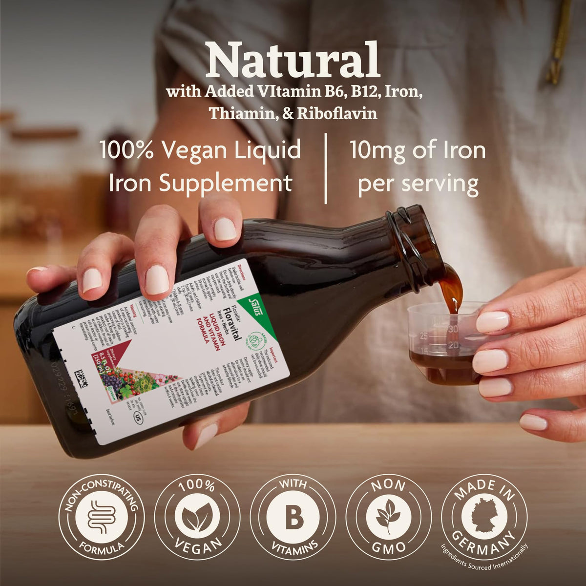 Floradix Floravital Liquid Iron & Vitamin Formula – Vegan | 500ml - Calm Era