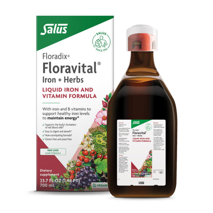Floradix Floravital Liquid Iron & Vitamin Formula – Vegan | 700ml - Calm Era