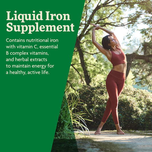 Floradix Hierro y Hierbas – Suplemento de hierro líquido con vitaminas C y complejo B | 23.7 fl oz