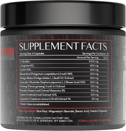 Formulation Factory Heart of Steel – 10-in-1 Nitric Oxide Support | 2-Pack - Calm Era