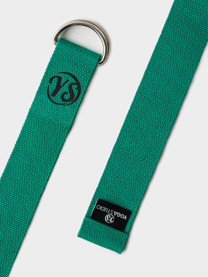 Cinta de yoga Yoga Studio con anilla en D de algodón orgánico GOTS de 2,5 m