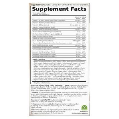 Garden of Life Once Daily Men's Multivitamin – Organic Vegan for Men, Prostate & Heart Support, 60 Tablets - Calm Era