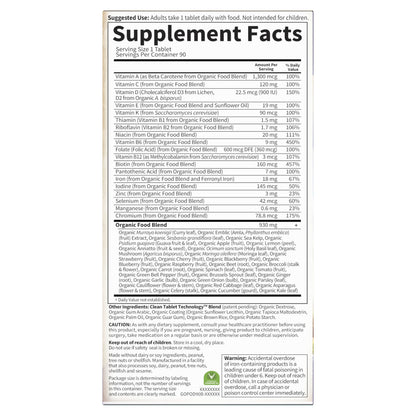Vitaminas prenatales Garden of Life para mujeres – Folato orgánico, vegano, sin OGM, suministro para 90 días